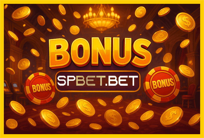Imagem promovendo bônus SPBET com recompensas imperdíveis.